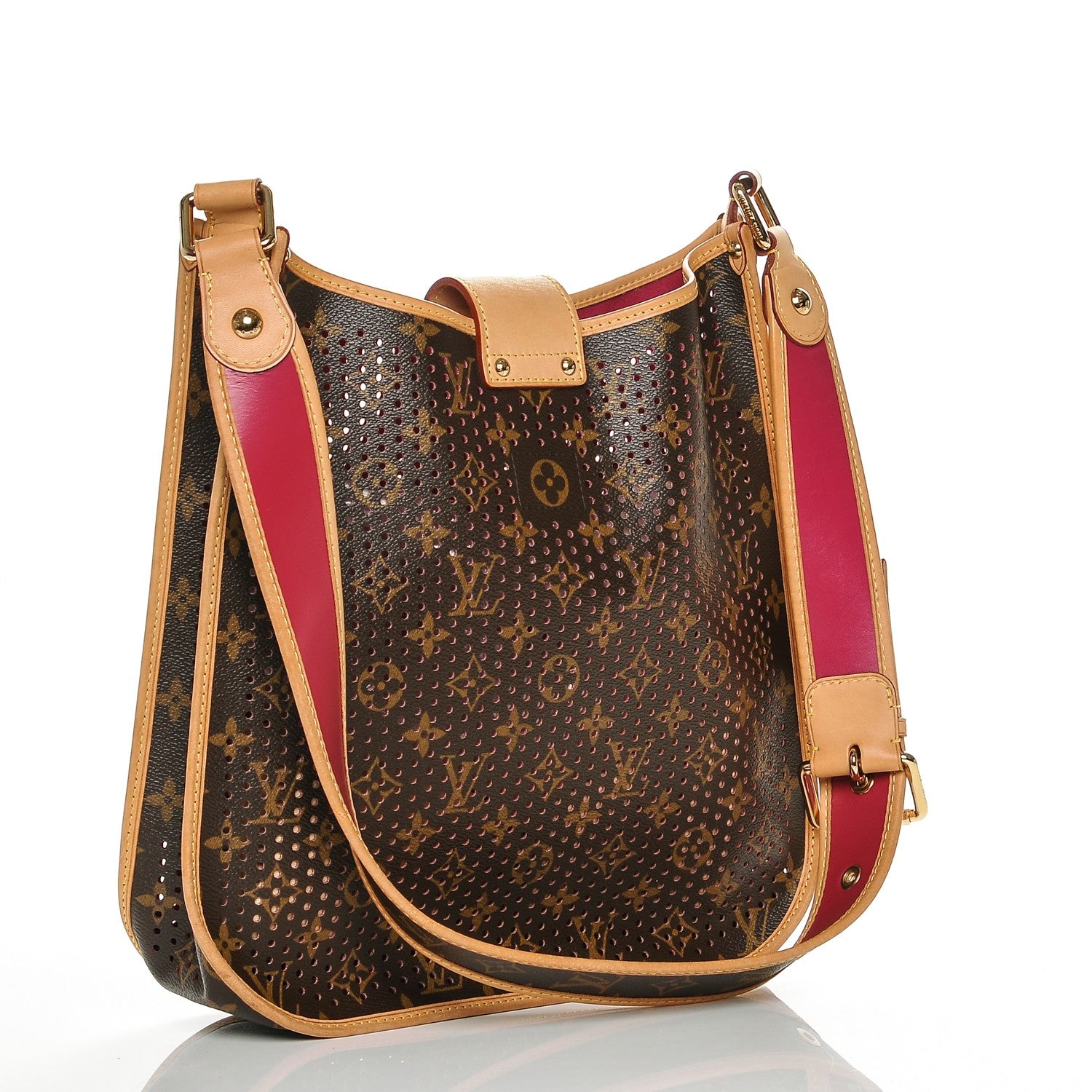 Louis Vuitton Monogram Perforated Musette Fuchsia 3 of 7
