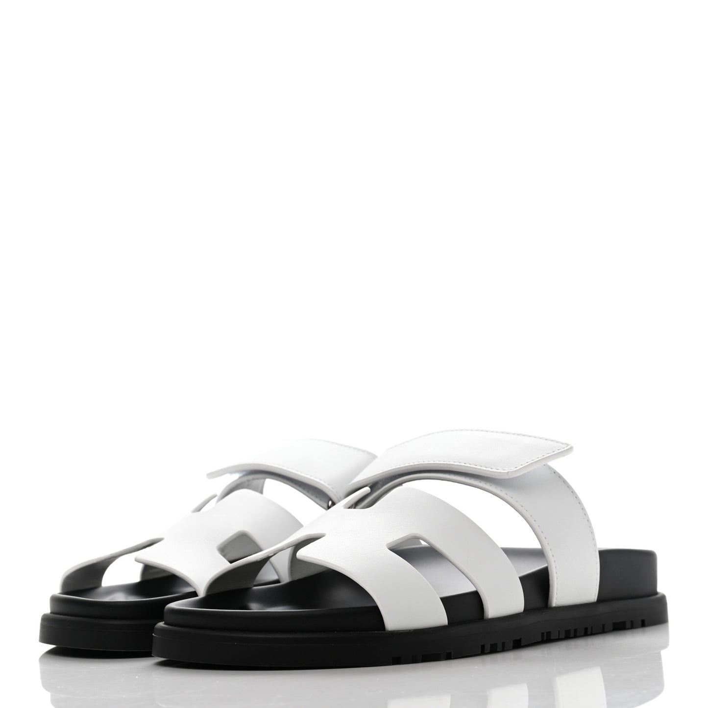 Calfskin Womens Chypre Sandals 36 White