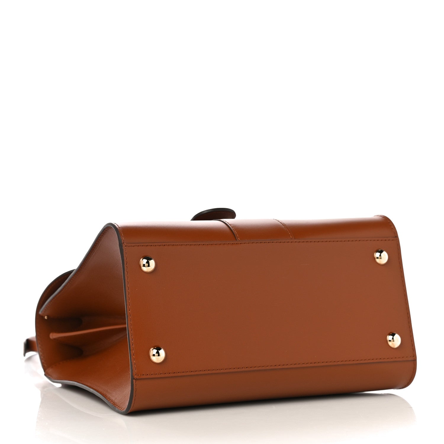 Delvaux Grained Calfskin PM Brillant Satchel Natural 4 of 10