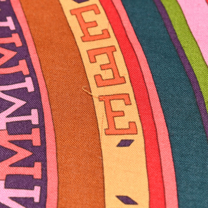 Hermes Cashmere Silk Tohu Bohu Shawl 140 6 of 8
