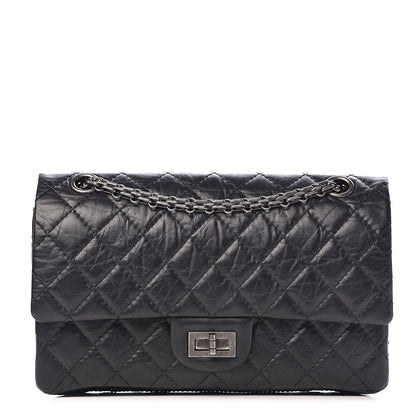 Chanel Aged Calfskin Quilted 2.55 Reissue 225 Flap Black 1 of 15