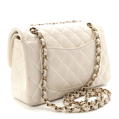 Chanel Caviar Quilted Small Double Flap White 3 of 10