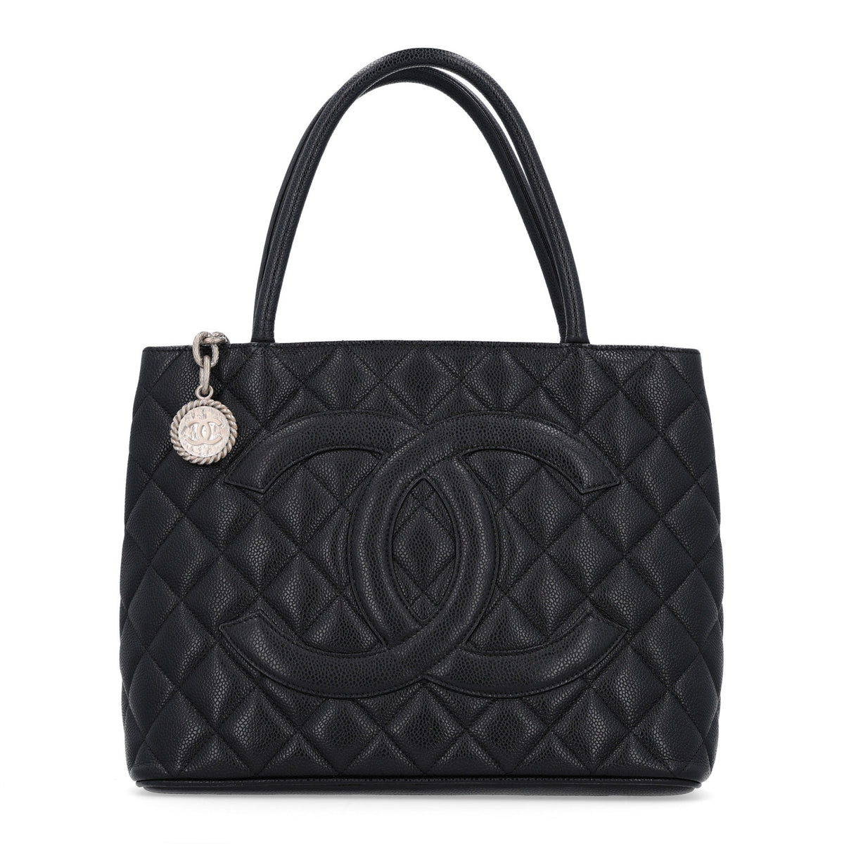 Chanel Caviar Quilted Medallion Tote Black 1 of 10