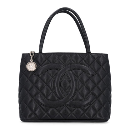 Chanel Caviar Quilted Medallion Tote Black 1 of 10