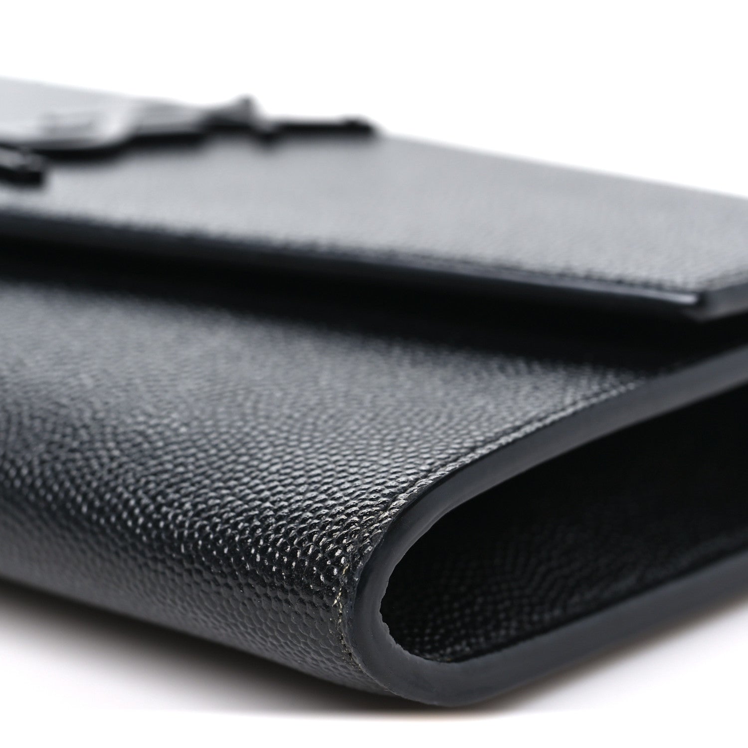 Saint Laurent Grain de Poudre Uptown Chain Wallet Black 10 of 10