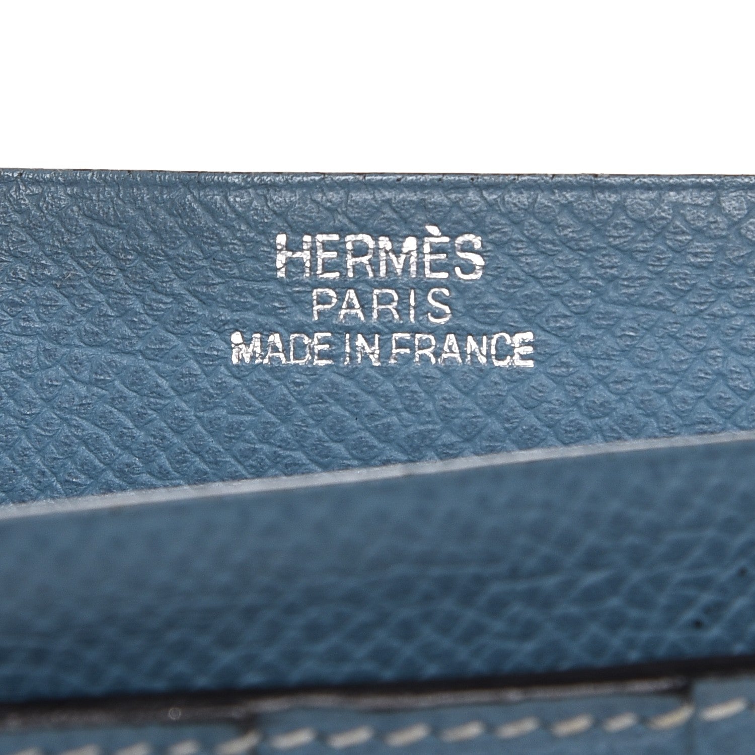 Hermes Epsom Bearn Wallet Blue Jean 6 of 13