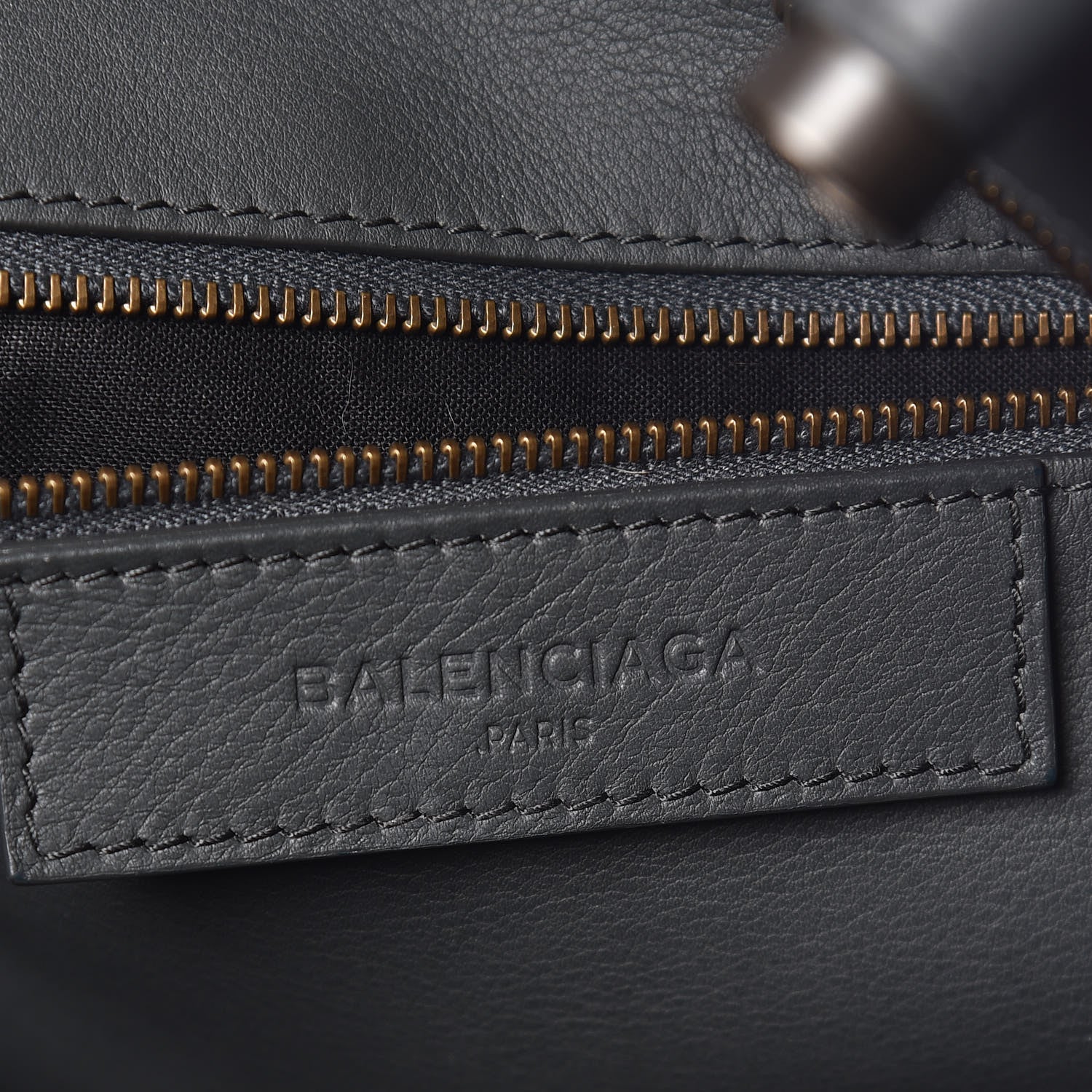 Balenciaga Veau Soyeux Perforated Blackout Hardware City Gris Fossile 8 of 10