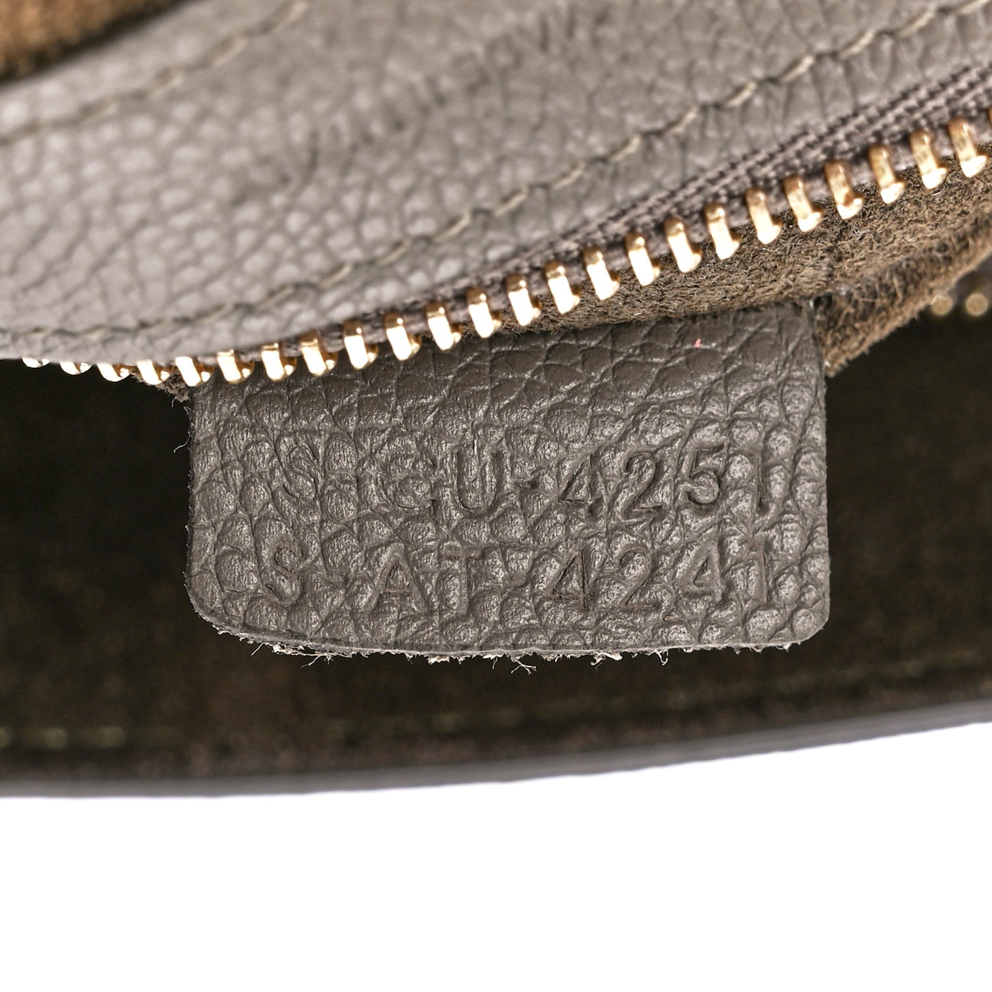 Soft Grained Calfskin Medium Belt Cabas Phantom Taupe