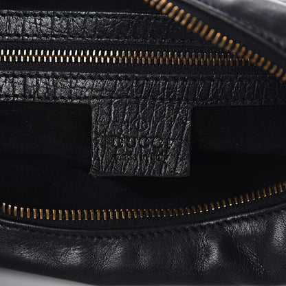 Gucci Calfskin Medium Horsebit Chain Hobo Black 6 of 16
