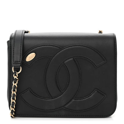 Chanel Lambskin CC Mania Flap Bag Black 1 of 11