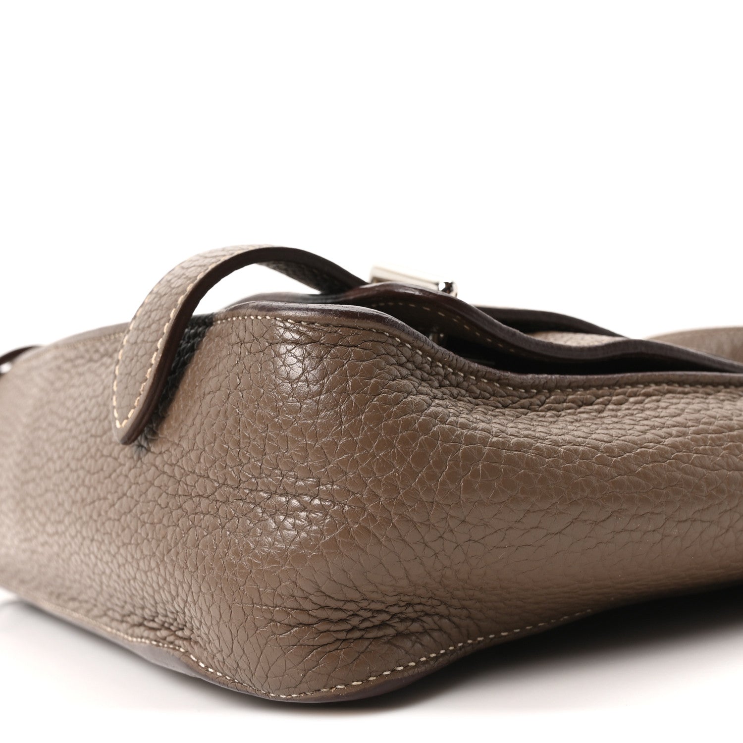 Hermes Taurillon Clemence Steve Messenger 28 Etoupe 10 of 10