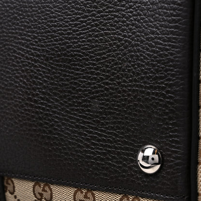 Gucci Monogram Dollar Calfskin Boston Duffle Bag Beige Ebony Testa di Moro Marrone Scuro 12 of 12
