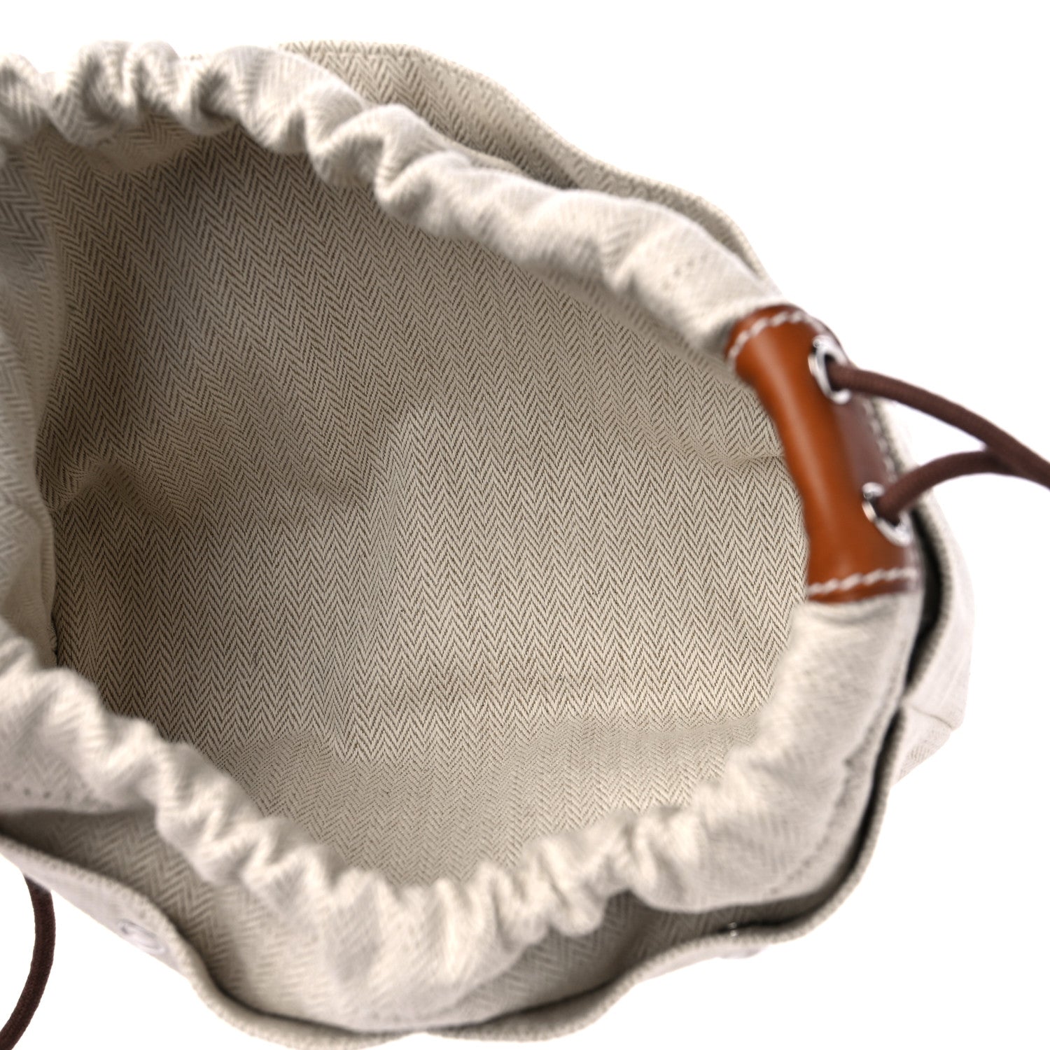 Hermes Canvas Barenia Fourbi 20 PM Pouch Naturel Fauve 5 of 8