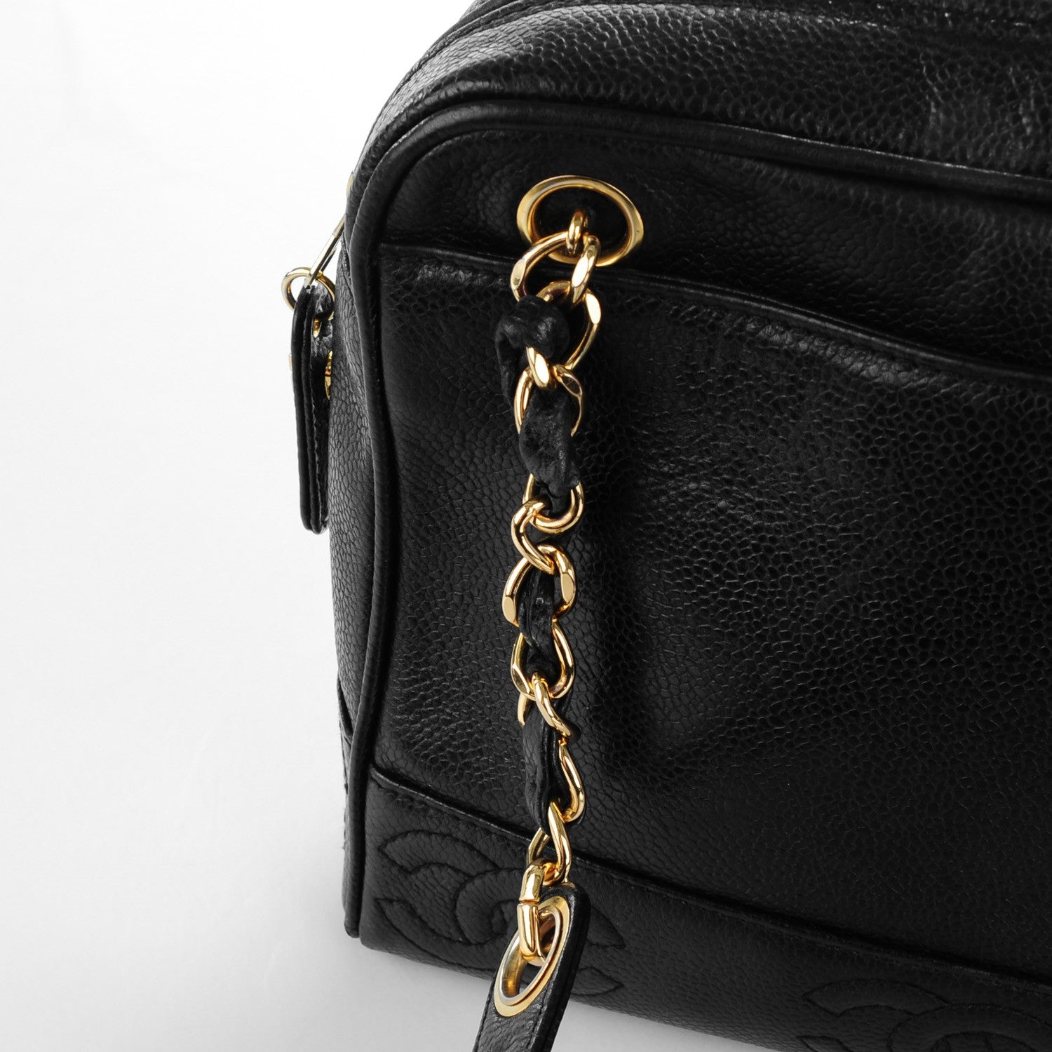 Chanel Caviar CC Shoulder Bag Black 8 of 11
