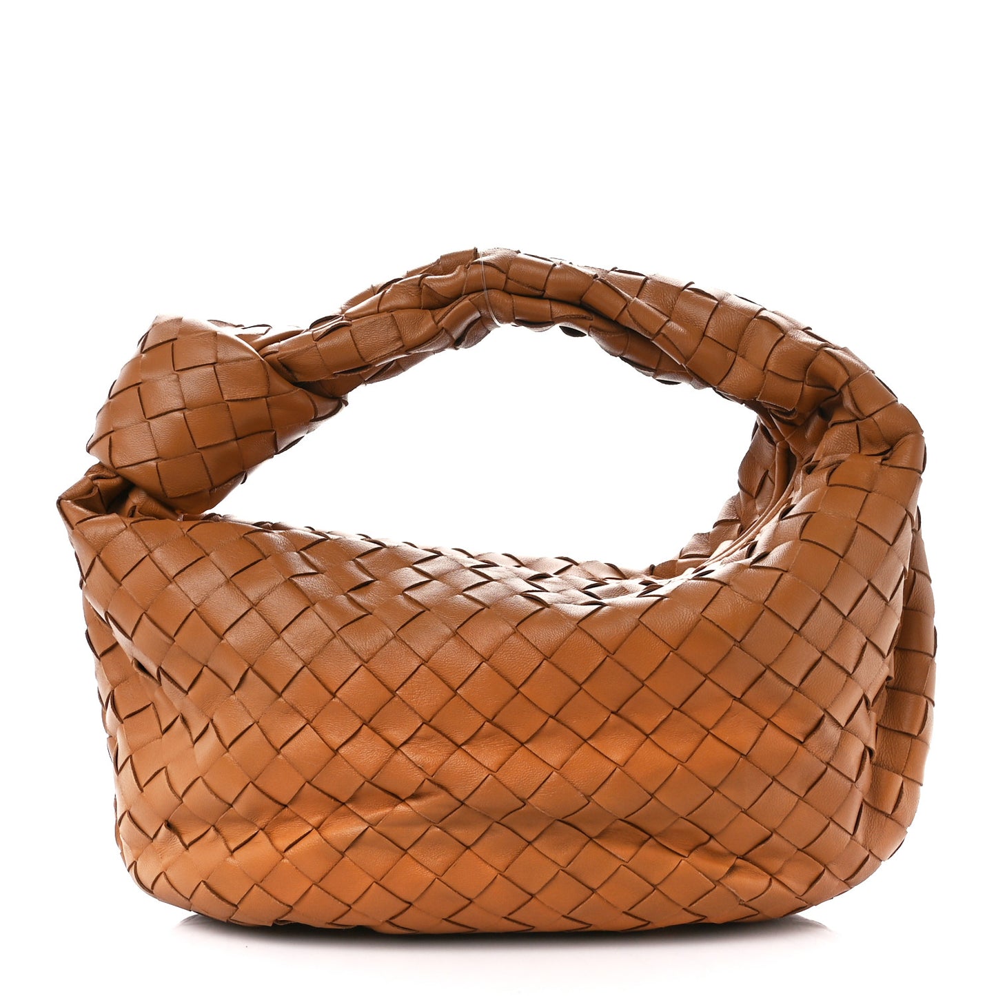 Nappa Intrecciato Teen Jodie Hobo Caramel
