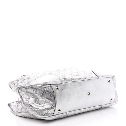 Gucci Guccissima Medium Princy Tote Silver 3 of 9