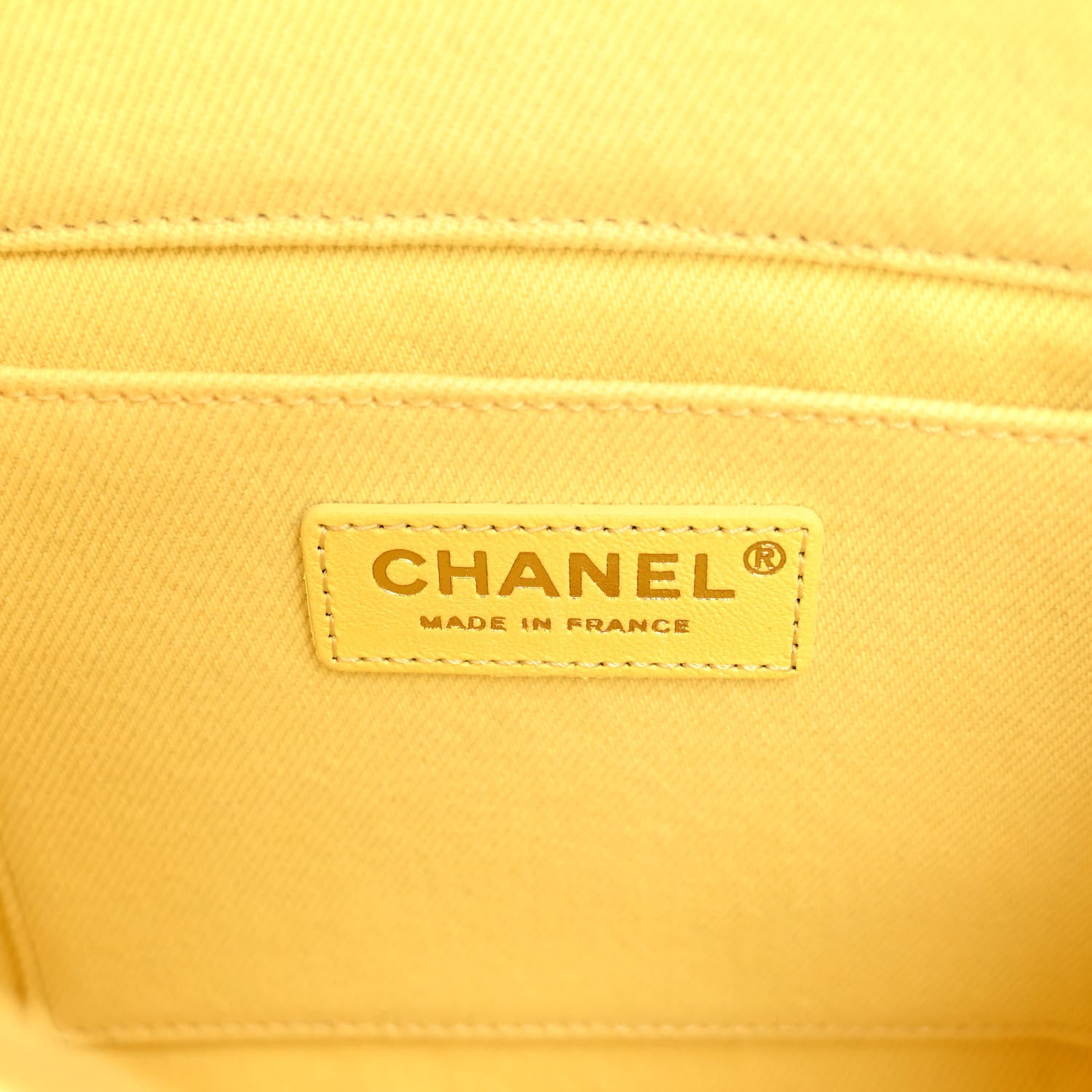 Chanel Denim Coco Flap Yellow 6 of 10