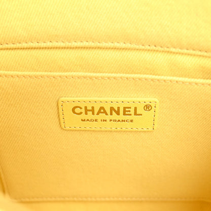 Chanel Denim Coco Flap Yellow 6 of 10
