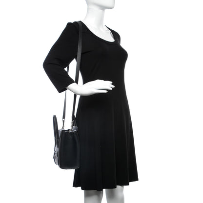 Celine Drummed Calfskin Nano Luggage Black 2 of 8