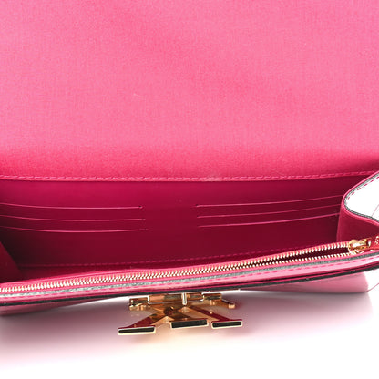 Louis Vuitton Patent Neo Sobe Louise Evening Clutch Rose Indien 5 of 6