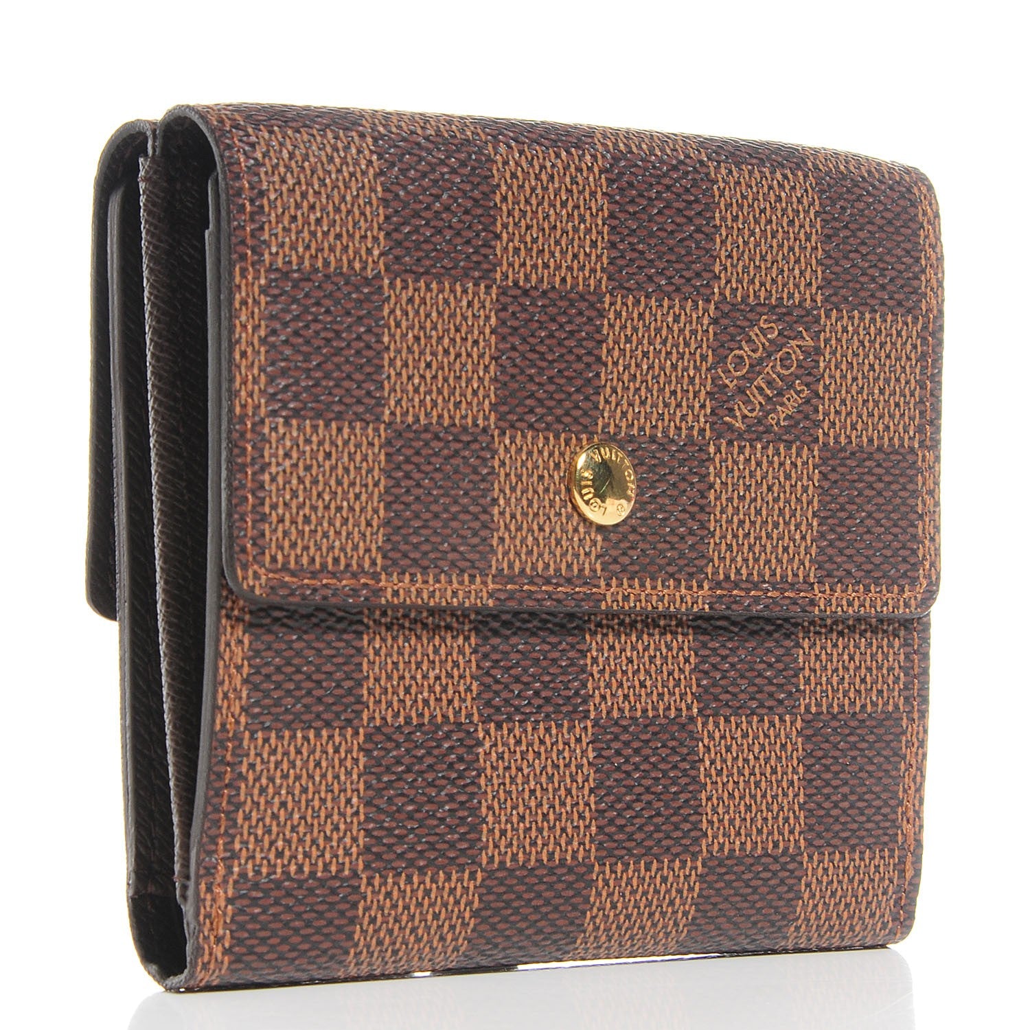 Louis Vuitton Damier Ebene Elise Wallet 3 of 8