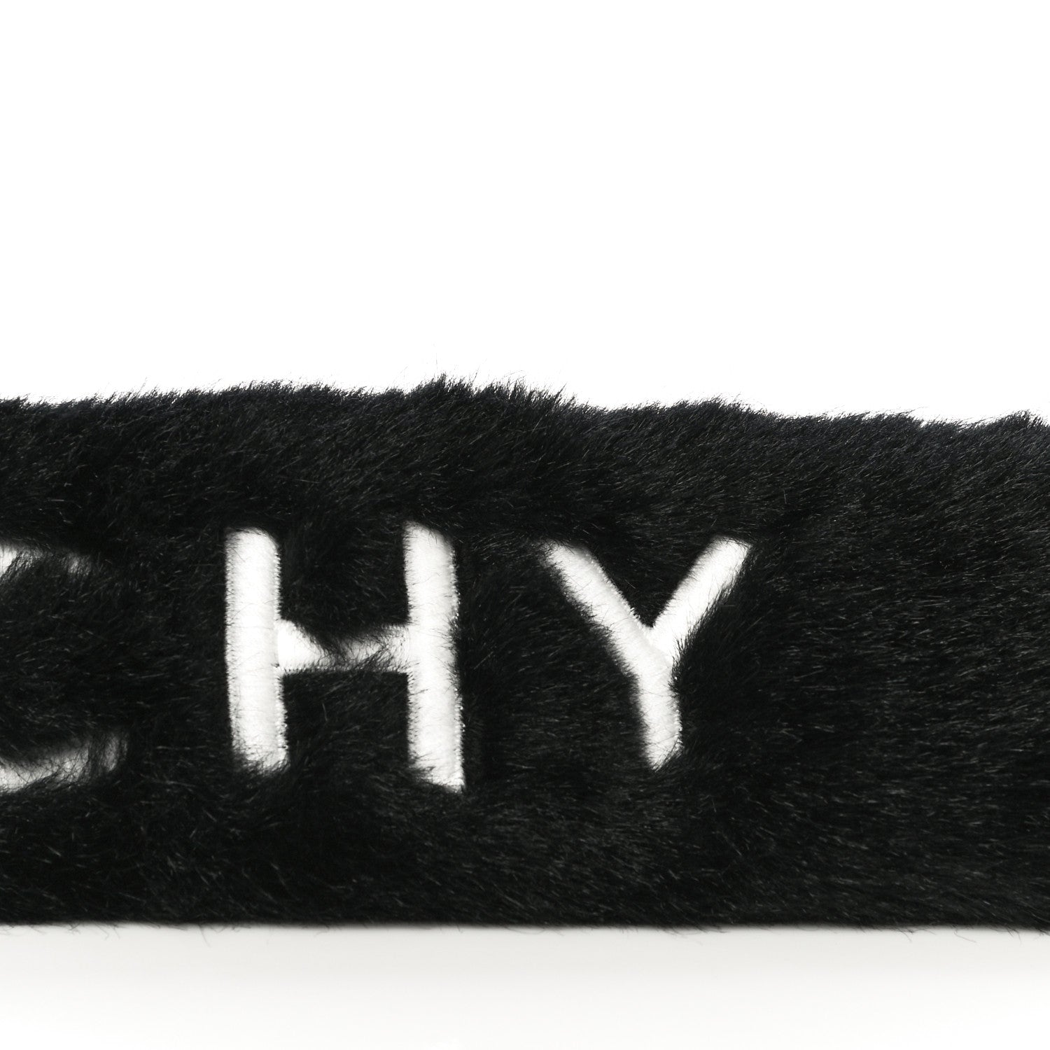 Givenchy Faux Fur Logo Bag Strap Black 5 of 7