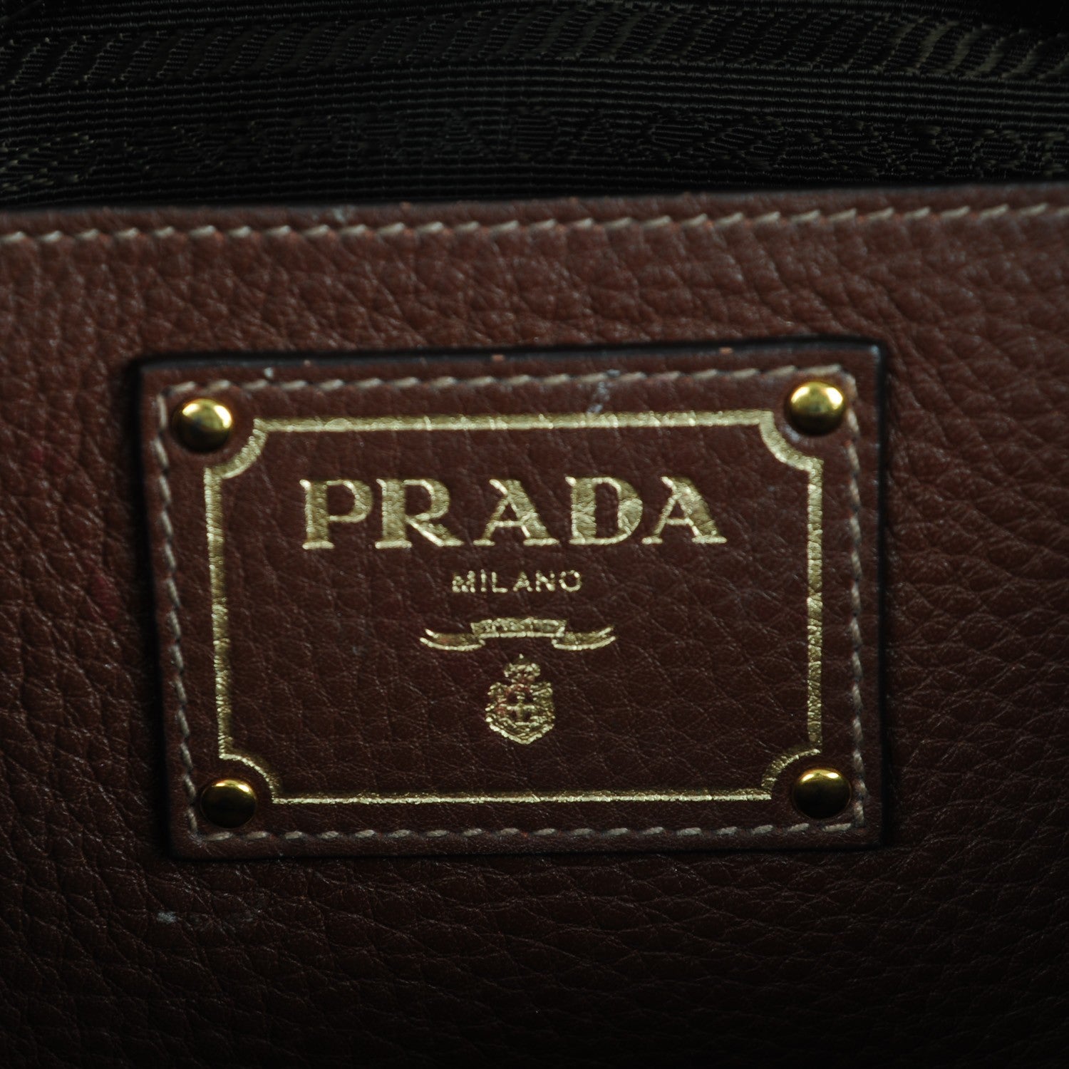Prada Vitello Daino Tote Palissandro 6 of 11
