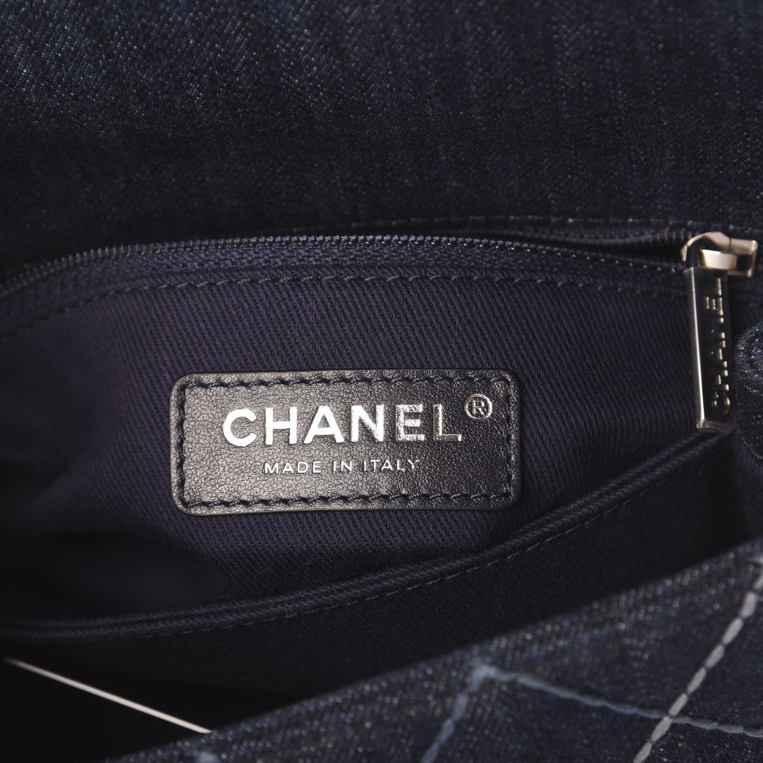 Chanel Denim Quilted Mini Coco Handle Flap Blue 5 of 9