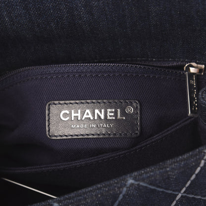 Chanel Denim Quilted Mini Coco Handle Flap Blue 5 of 9