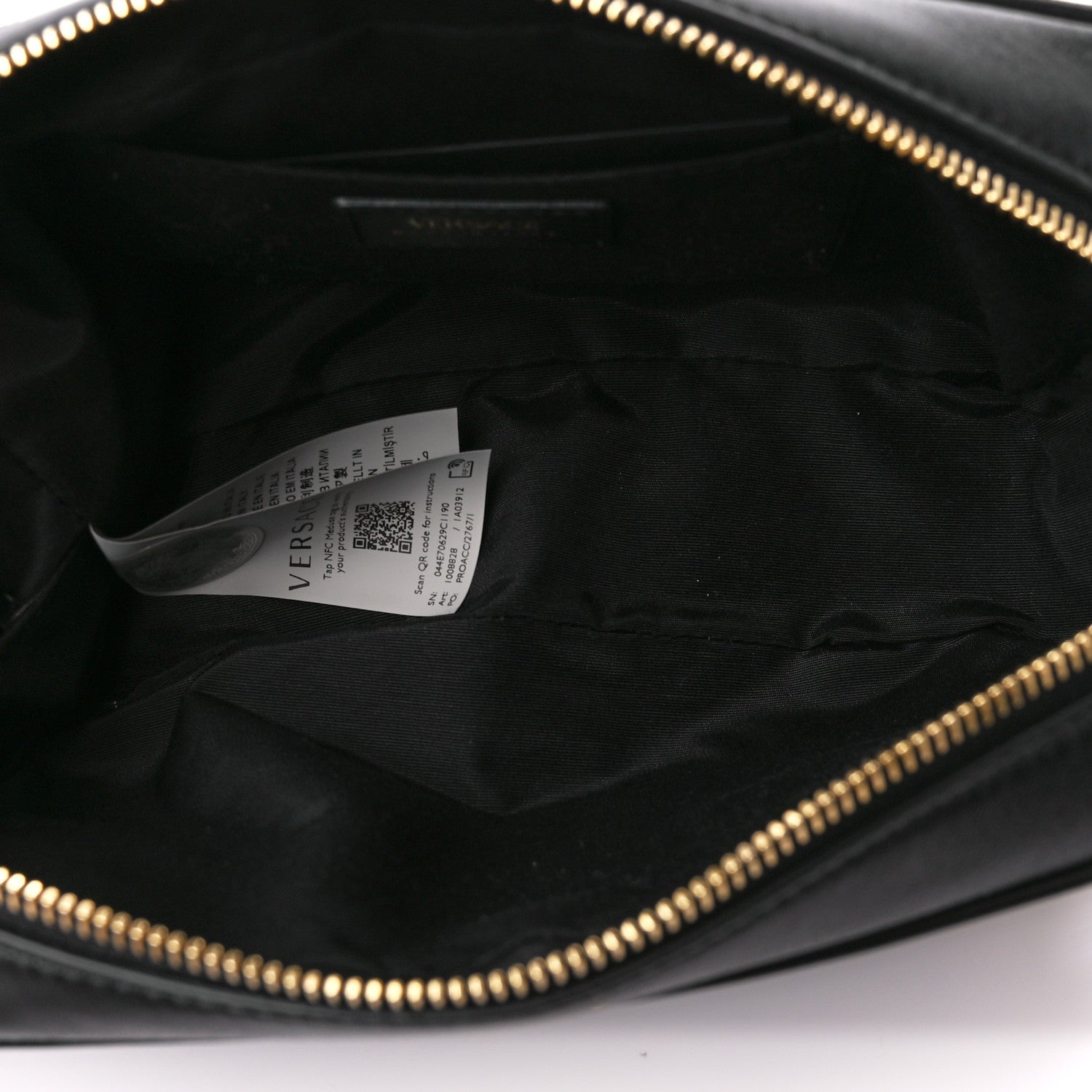 Versace Nappa Quilted Medium Medusa Camera Bag Black 5 of 10