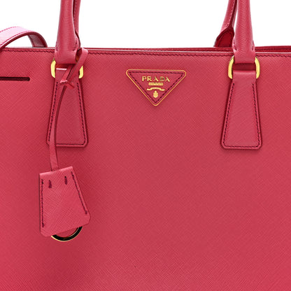 Prada Saffiano Medium Galleria Double Zip Tote Peonia 6 of 8