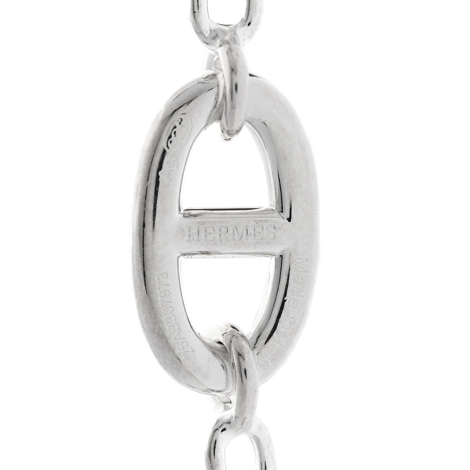 Hermes Sterling Silver Farandole Necklace 160 5 of 6