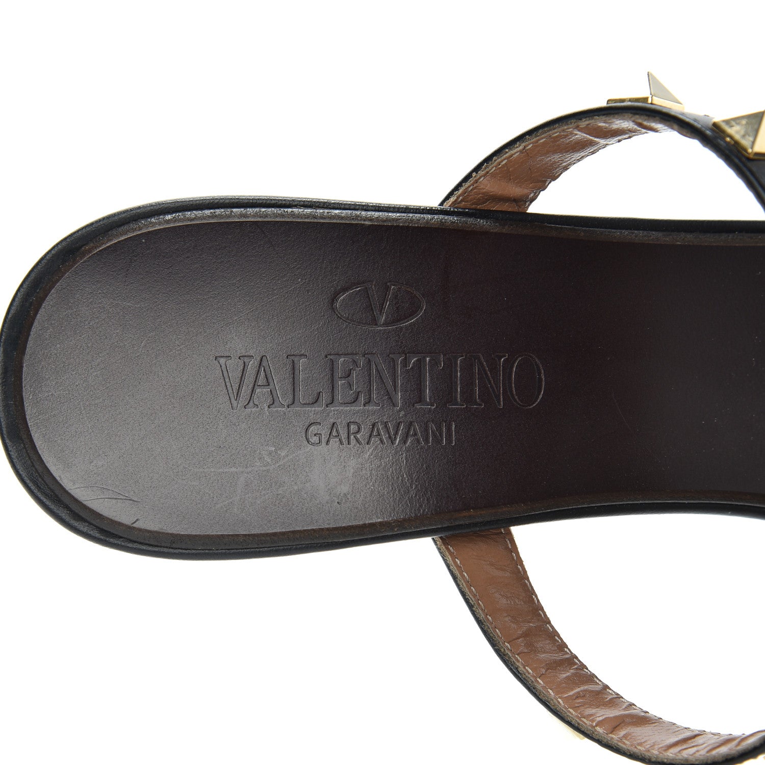 Valentino Garavani Nappa Rockstud Gladiator Sandals 36 Black 7 of 13