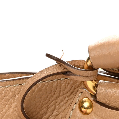 Prada Vitello Daino Pushlock Tote Sughero 23 of 23