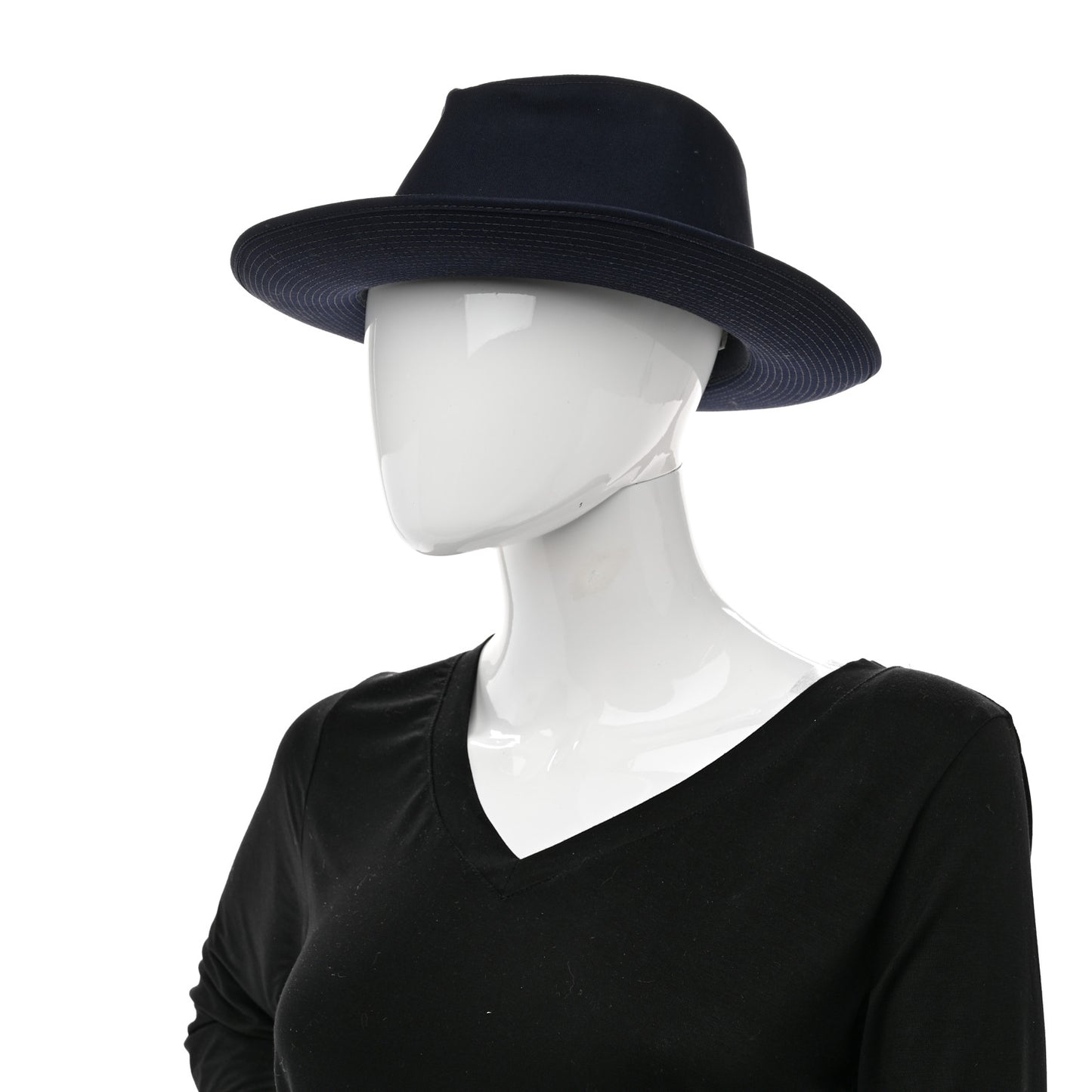 Cotton Canvas Edouard Hat 58 Encre