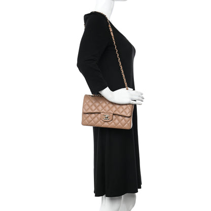 Chanel Caviar Quilted Small Double Flap Dark Beige 2 of 11