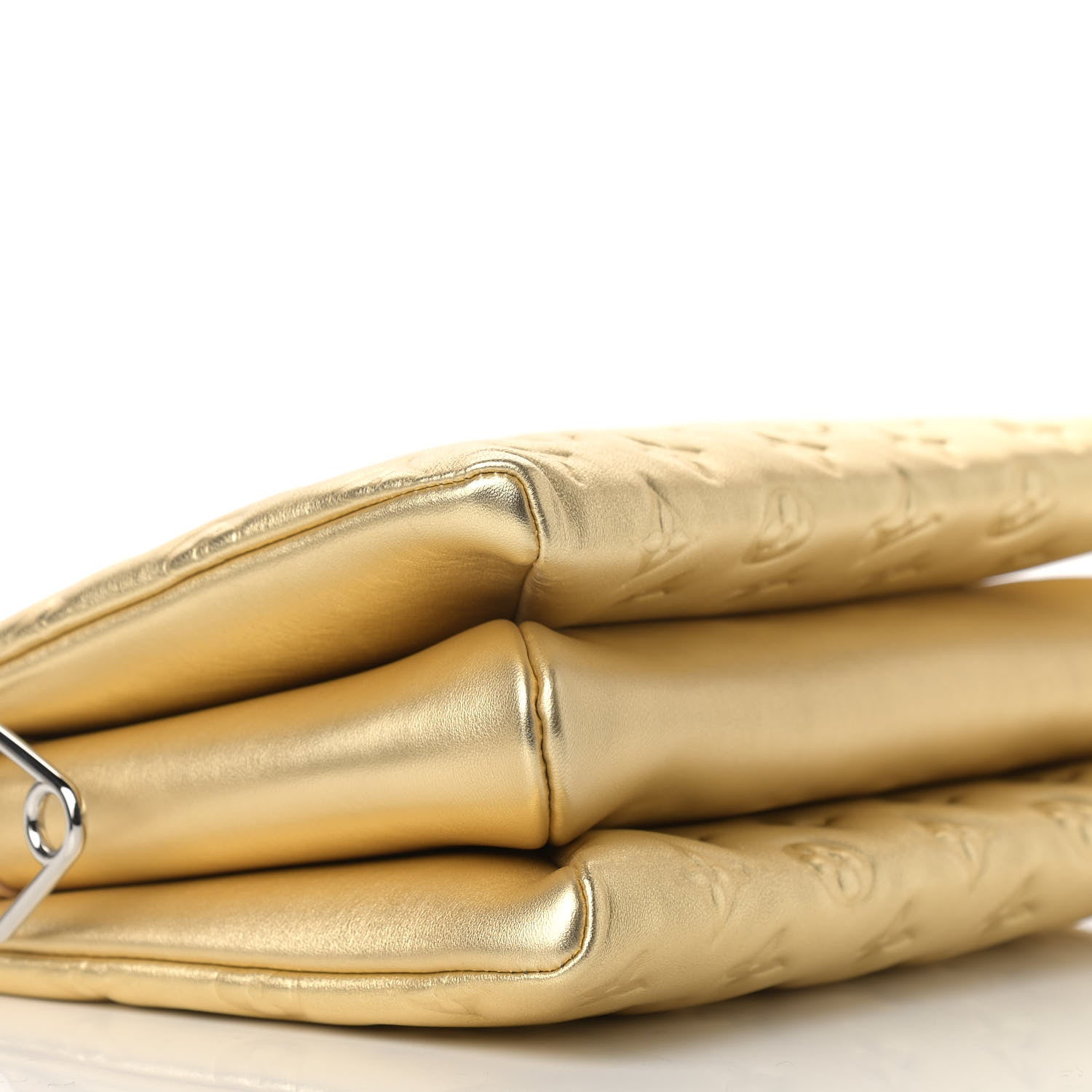 Louis Vuitton Lambskin Embossed Monogram Coussin PM Gold 7 of 8