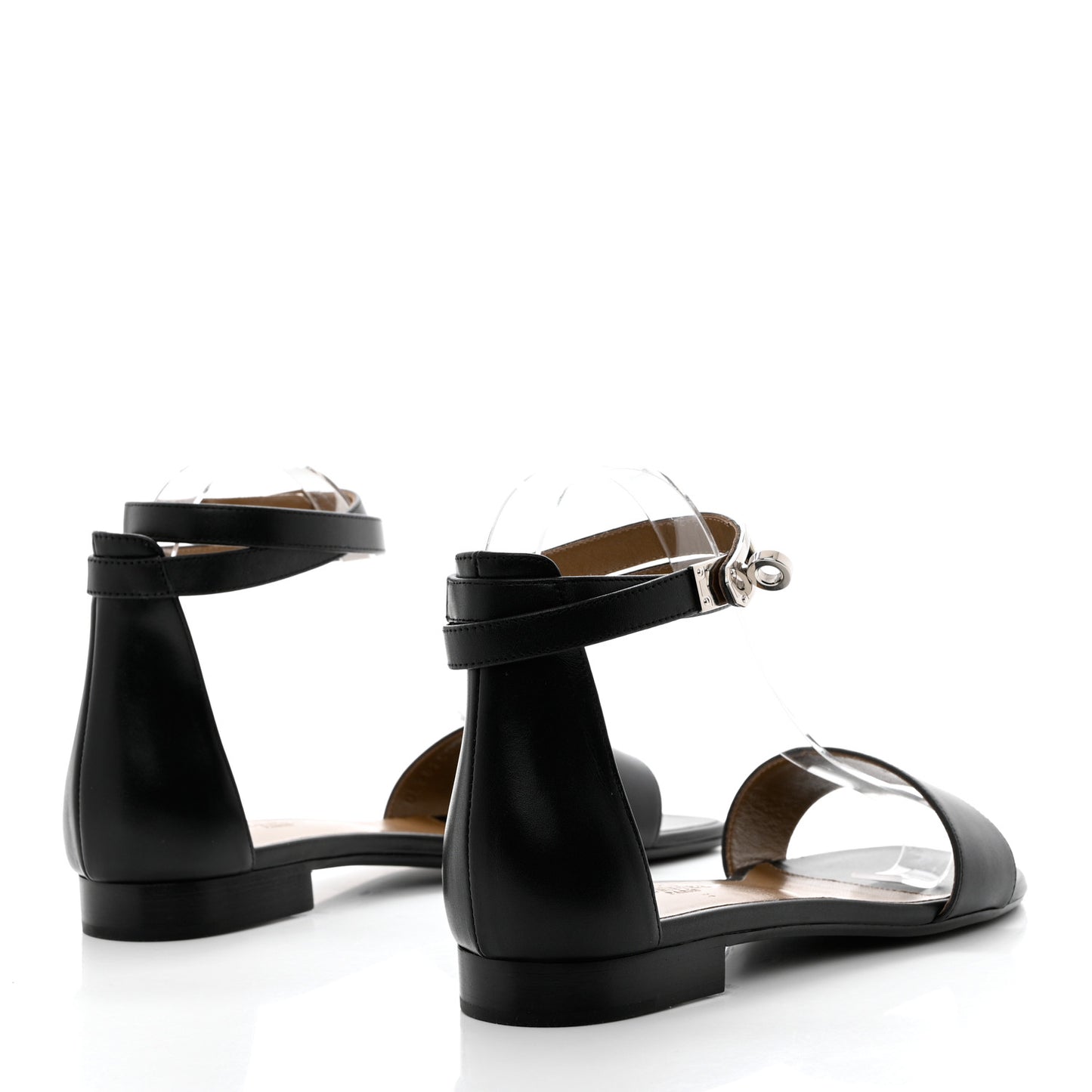 Heritage Calfskin Baia Sandals 37 Black