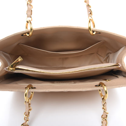 Chanel Caviar Quilted Grand Shopping Tote GST Beige Clair 5 of 16