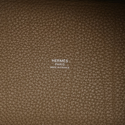 Hermes Taurillon Clemence Picotin Lock 18 PM Etoupe 6 of 11