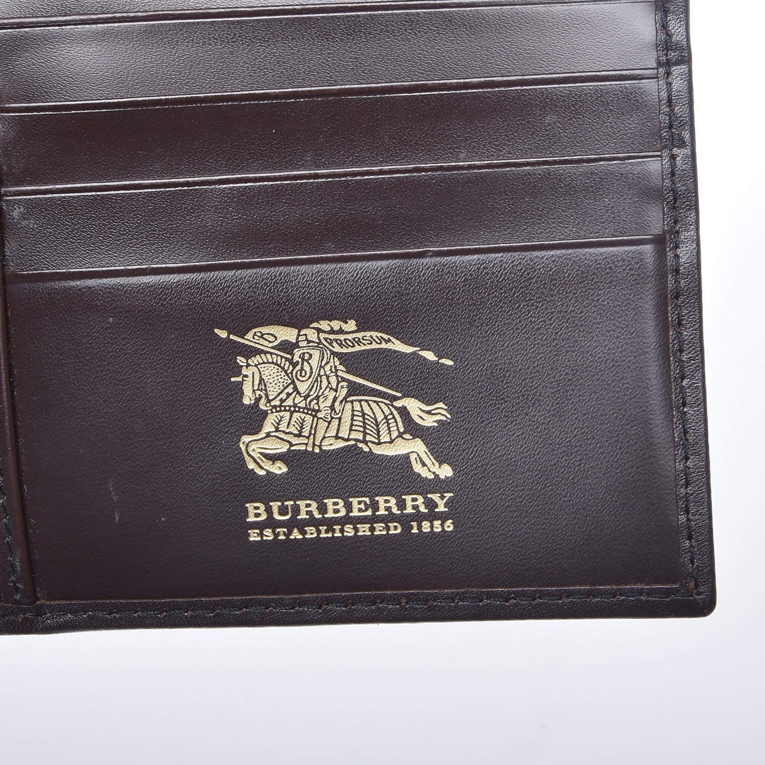 Burberry Haymarket Check Wallet Chocolate 6 of 9