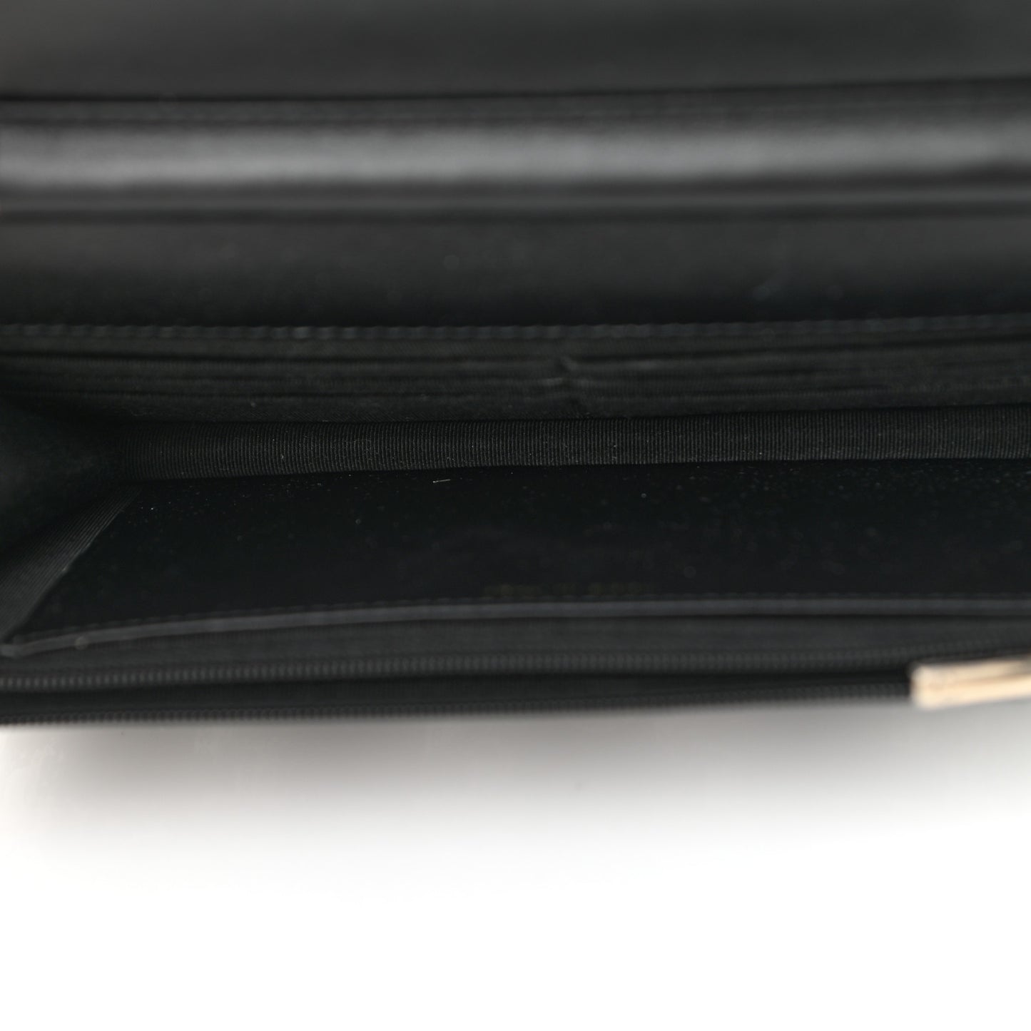 Tweed Quilted Wallet On Chain WOC Black Ecru White