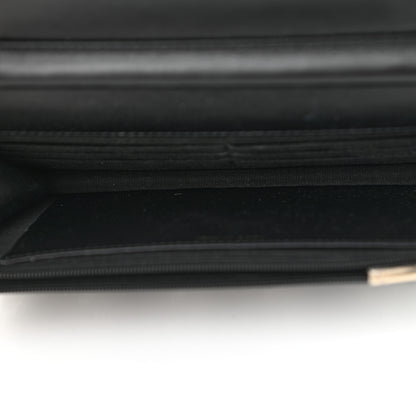 Chanel Tweed Quilted Wallet On Chain WOC Black Ecru White 5 of 12
