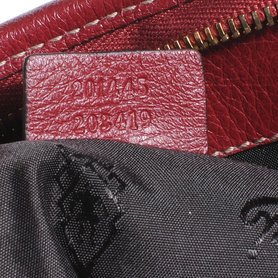 Guccissima XL Tote Red