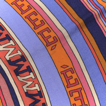 Hermes Cashmere Silk Tohu Bohu Shawl 140 Black Multicolor 5 of 5