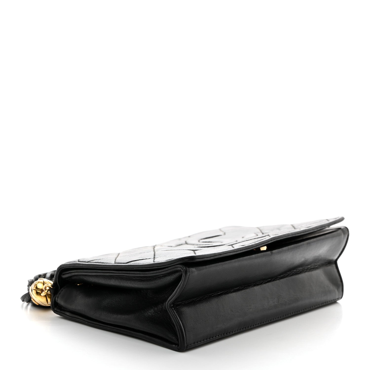 Chanel Lambskin Quilted Tassel Camera Case Black 4 of 11