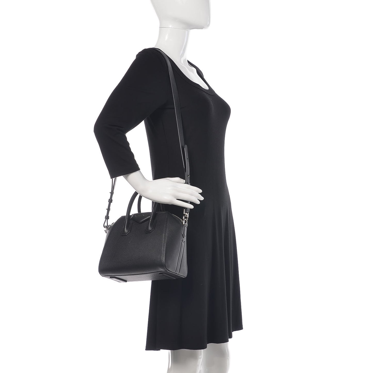 Sugar Goatskin Mini Antigona Black