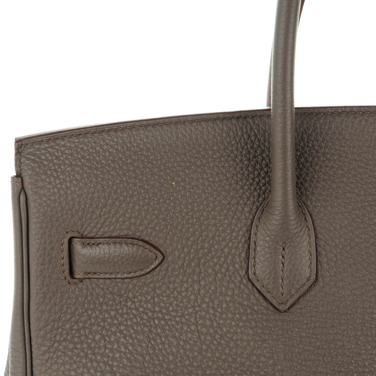Hermes Togo Birkin 35 Etain 16 of 21