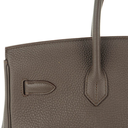 Hermes Togo Birkin 35 Etain 16 of 21