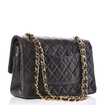 Chanel Lambskin Quilted Medium Double Flap Black 3 of 19